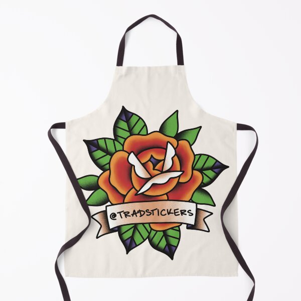 Item preview, @TradStickers Logo Rose Golden Red designed and sold by TradStickers.