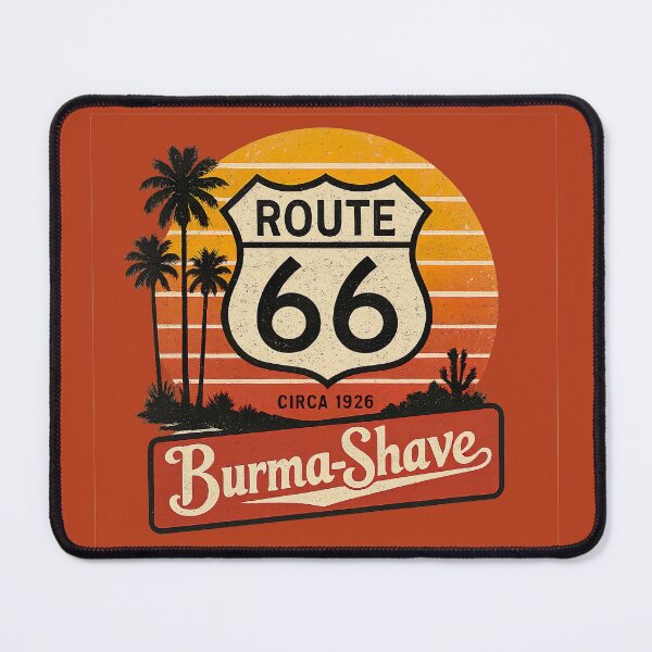 Artikelvorschau, Route 66 Mother Road Burma-Shave Kalifornien Westen 1950er Jahre Holen Sie sich Ihren Kick Tribut entworfen und verkauft von 90snerd.