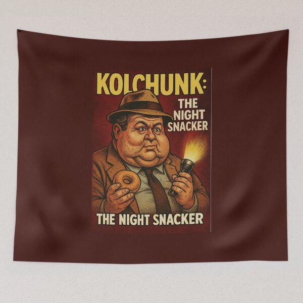 Item preview, Kolchunk: The Night Snacker T-Shirt – Funny Paranormal Reporter Parody designed and sold by Studio Reverie.