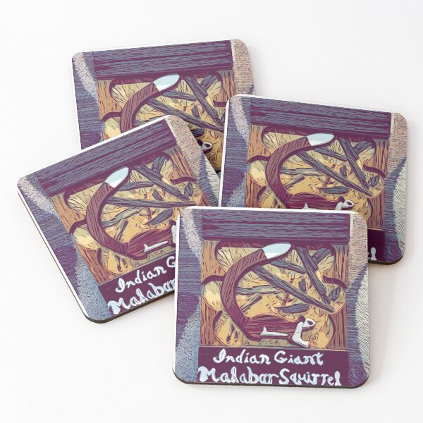 Item preview, Reddish Brown Indian Giant Malabar Squirrel Intarsia designed and sold by Jonathan's Nature Crafts.