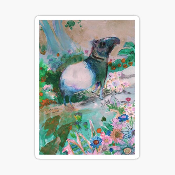 Vista previa del artículo con la obra «lindo tapir», diseñado y vendido por guilhernunes.