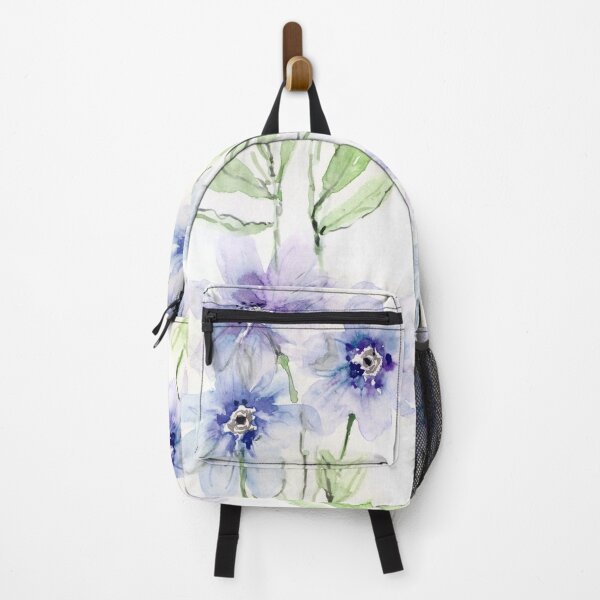 Item preview, Transparent Blue Watercolor Flowers designed and sold by Kara Draws.