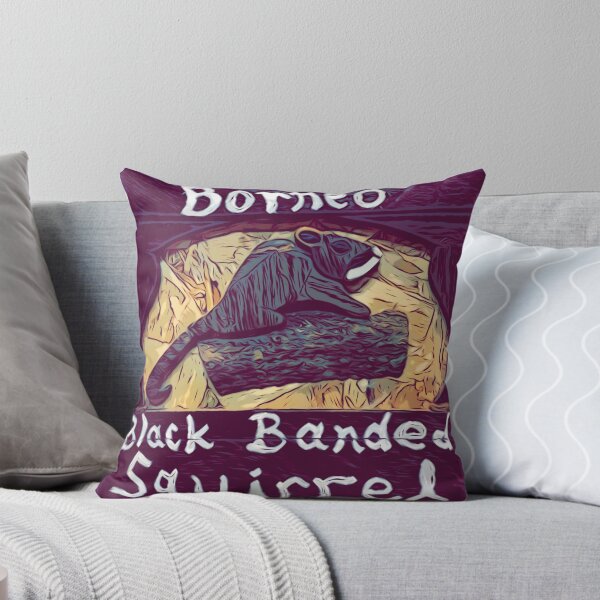 Item preview, Borneo Black Banded Squirrel on Branch Intarsia designed and sold by Jonathan's Nature Crafts.