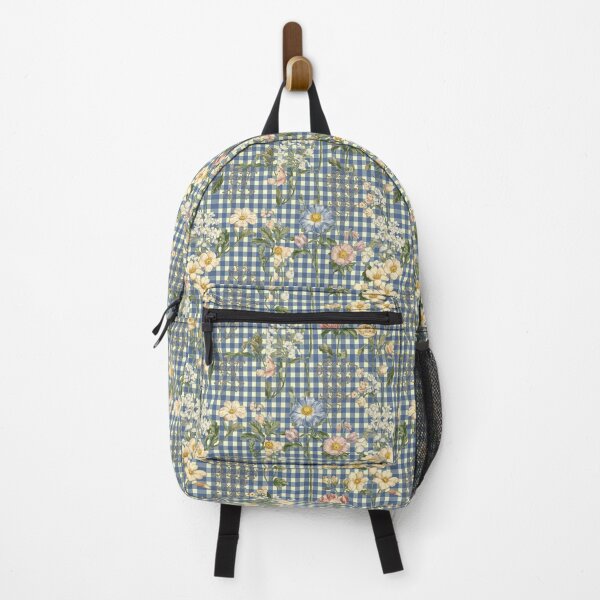 Item preview, Blue gingham floral designed and sold by CandyVenom.