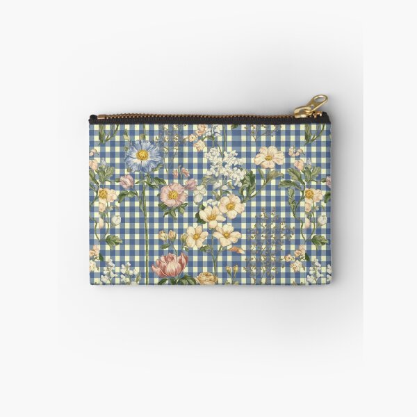 Item preview, Blue gingham floral designed and sold by CandyVenom.
