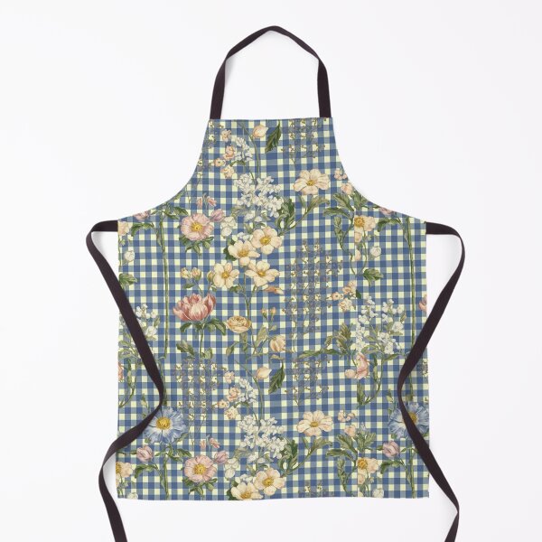 Item preview, Blue gingham floral designed and sold by CandyVenom.