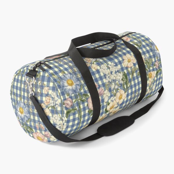 Item preview, Blue gingham floral designed and sold by CandyVenom.