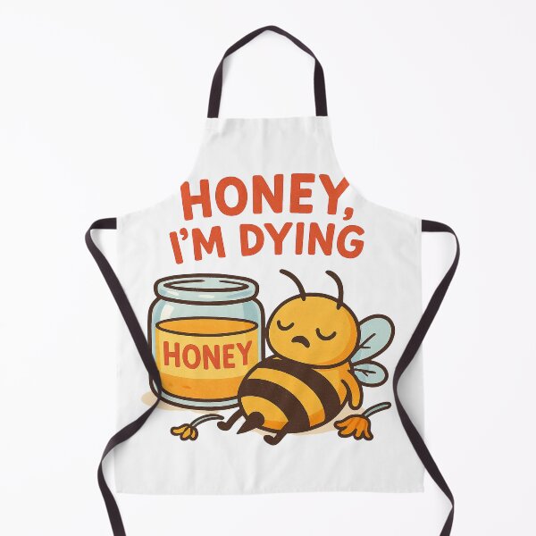 Item preview, Honey, I’m Dying – Sad Bee Environmental Pun Design designed and sold by Lacritsa .