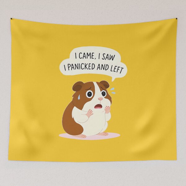 Item preview, I Came, I Saw, I Panicked | Funny Guinea Pig designed and sold by ArtNettie.