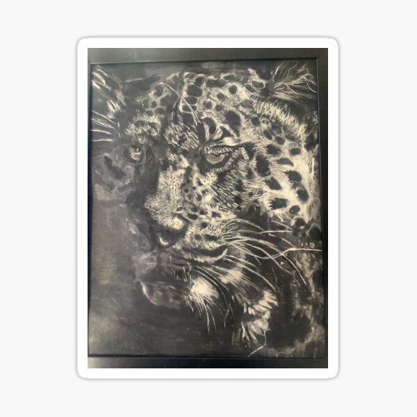 Item preview, Leopard appearing from the dark designed and sold by Jacinta hunt.
