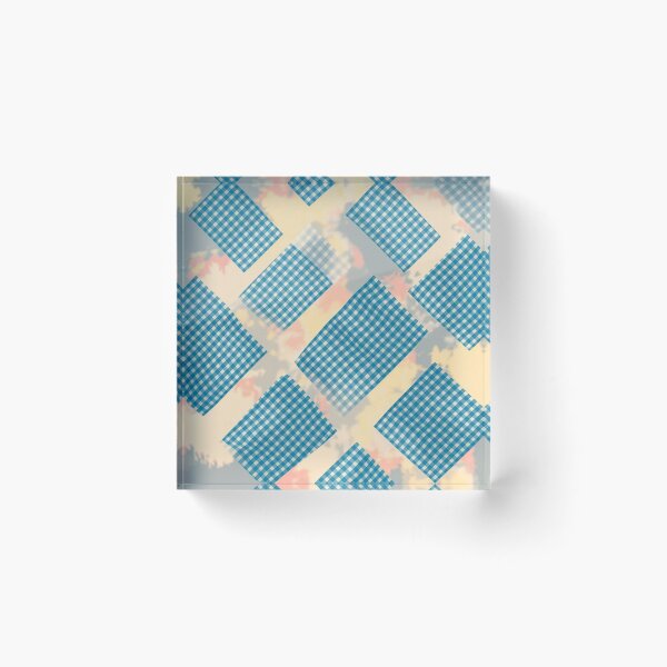 Item preview, Blue gingham patchwork designed and sold by CandyVenom.