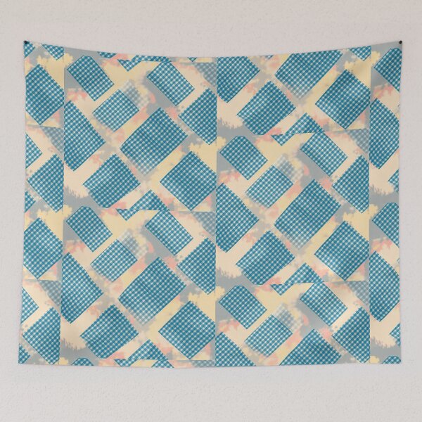Item preview, Blue gingham patchwork designed and sold by CandyVenom.