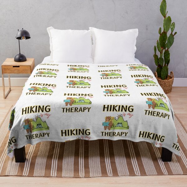 Item preview, Hiking is My Therapy – Cute Bear Hiking Nature Design designed and sold by Compassolo.