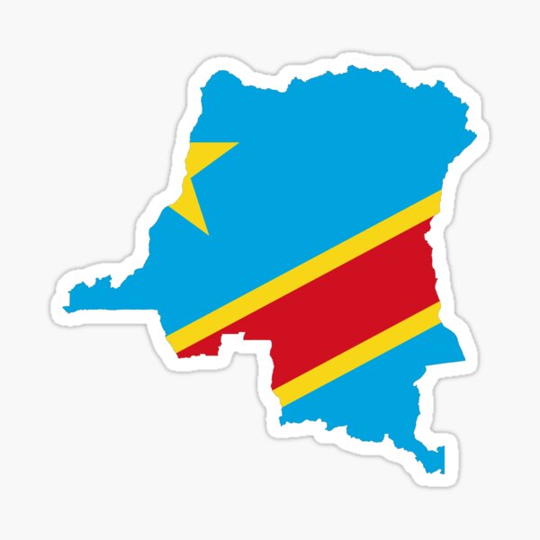 “Congo DRC Map” Sticker for Sale by simplisal | Redbubble