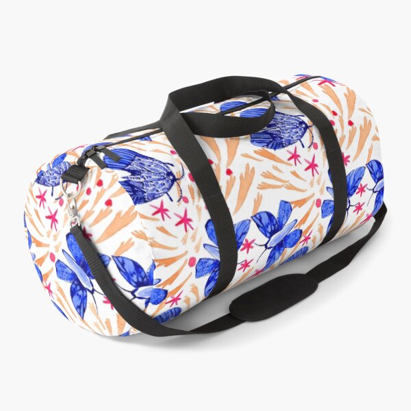 Item preview, Bustling Navy Blue Chinoiserie Moths/Floristic /Large Scale designed and sold by Nawafiadesigns.