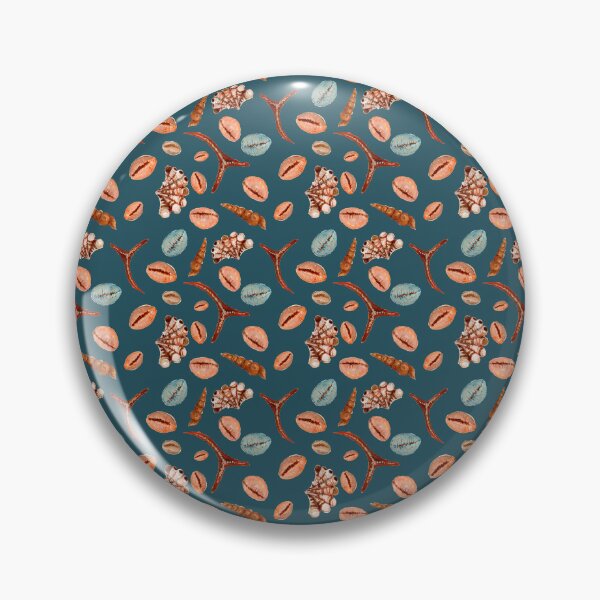 Item preview, Teal Carribean sea coastal shells&cowries and sea stars(small Scale) designed and sold by Nawafiadesigns.