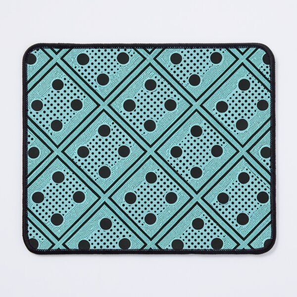 Item preview, Teal and Black Polka Dot Seamless Pattern, Retro Grid Style designed and sold by KlarkiteTees.