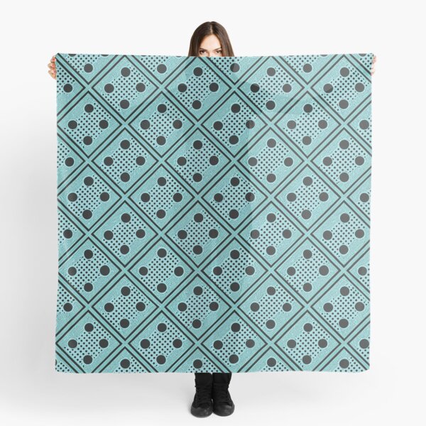 Item preview, Teal and Black Polka Dot Seamless Pattern, Retro Grid Style designed and sold by KlarkiteTees.
