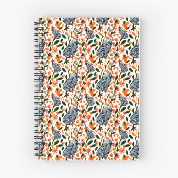 Item preview, Blue Bat and Orange Flora designed and sold by Nawafiadesigns.
