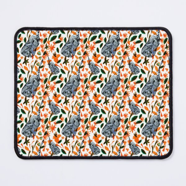 Item preview, Blue Bat and Orange Flora designed and sold by Nawafiadesigns.