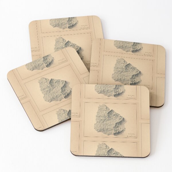 Item preview, Uruguay Relief Map 3D digitally-rendered designed and sold by ThinkAboutMaps.