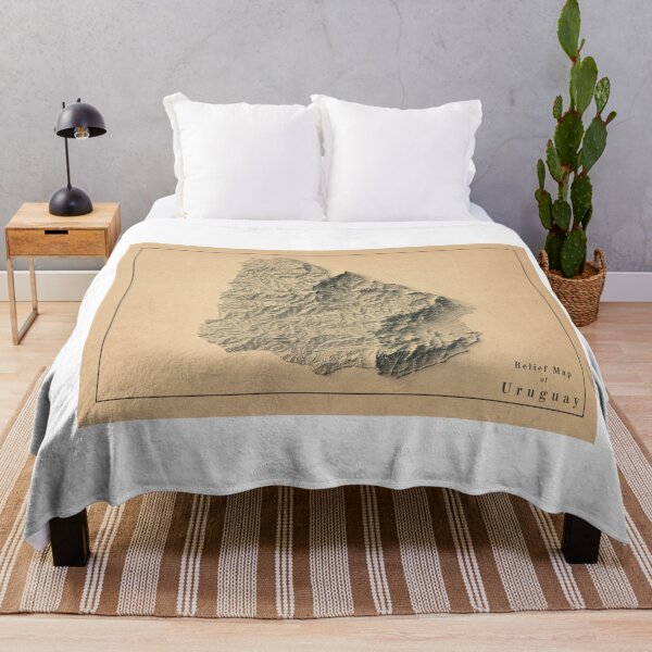 Item preview, Uruguay Relief Map 3D digitally-rendered designed and sold by ThinkAboutMaps.