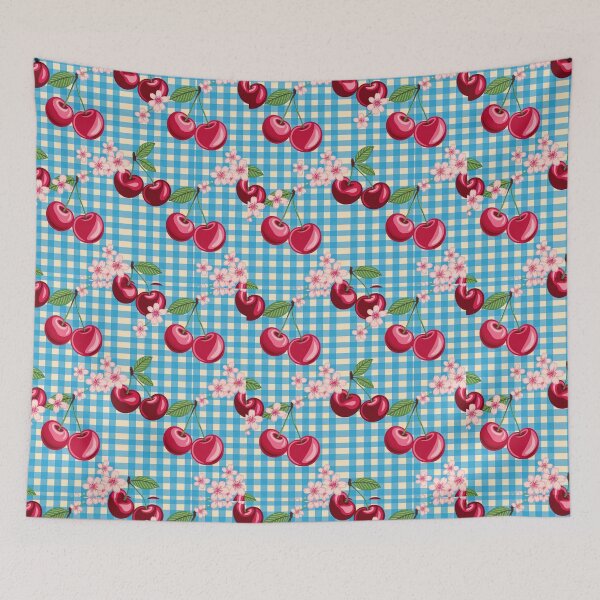Item preview, Blue gingham plaid designed and sold by CandyVenom.