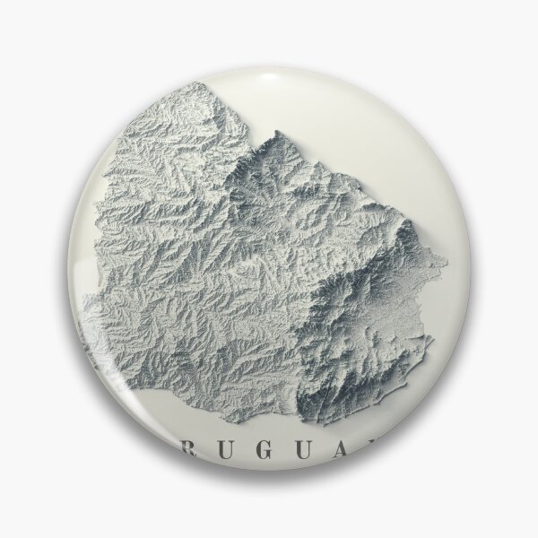 Item preview, Uruguay Relief Map 3D digitally-rendered designed and sold by ThinkAboutMaps.