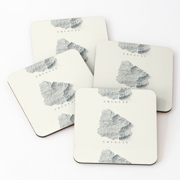 Item preview, Uruguay Relief Map 3D digitally-rendered designed and sold by ThinkAboutMaps.