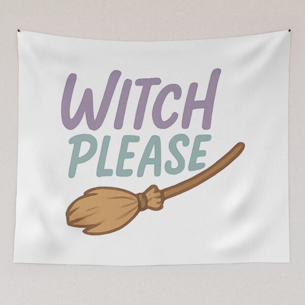 Item preview, Witch Please Broom designed and sold by Vendeloc.