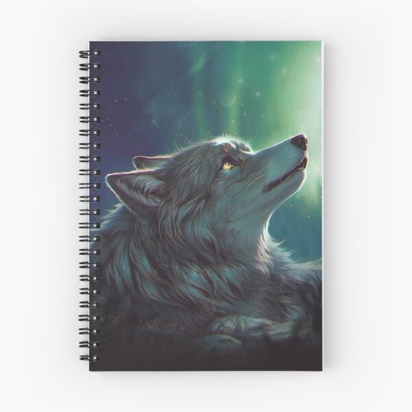 Item preview, Aurora Wolf Under Northern Lights – Mystical Wildlife Night Art  designed and sold by Ulfeid3.