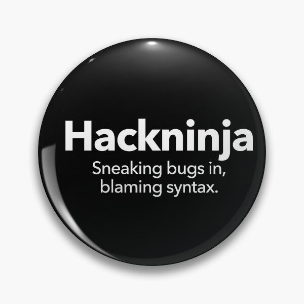 Item preview, Hackninja designed and sold by Textitude.