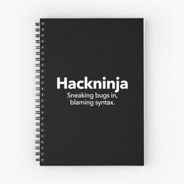 Item preview, Hackninja designed and sold by Textitude.