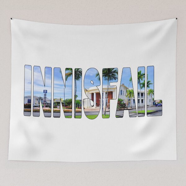Item preview, INNISFAIL - Far North QLD Historic Courthouse with Palm Trees designed and sold by Adam Gormley.