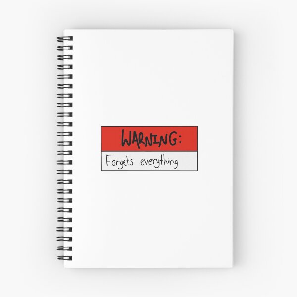 Item preview, Warning label (forgetful edition) designed and sold by Nikom325.