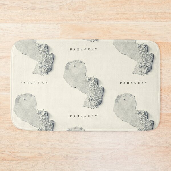 Item preview, Paraguay Shaded Relief 3D Map digitally-rendered designed and sold by ThinkAboutMaps.