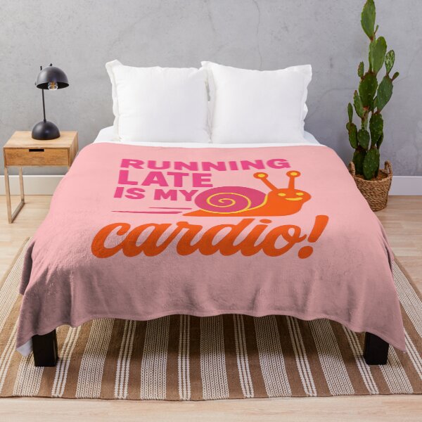 Item preview, Running Late is My Cardio | Funny Snail Humor designed and sold by ArtNettie.