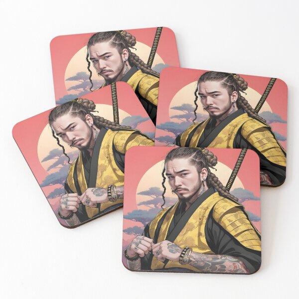 Artikelvorschau, Post Malone als Anime-Samurai entworfen und verkauft von Valis Karma.