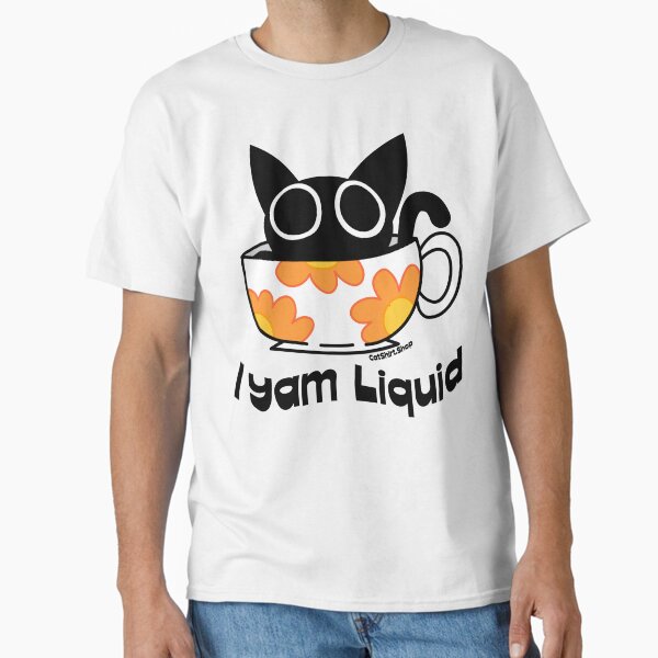 Item preview, I Yam Liquid - Cute Cat Graphic designed and sold by CatShirtDotShop.