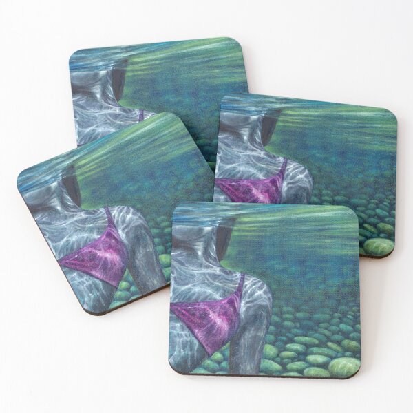 Item preview, Spring Creek I- River Light and Stone | Underwater Oil Painting Inspired by Spring Creek designed and sold by Laini Eckardt.