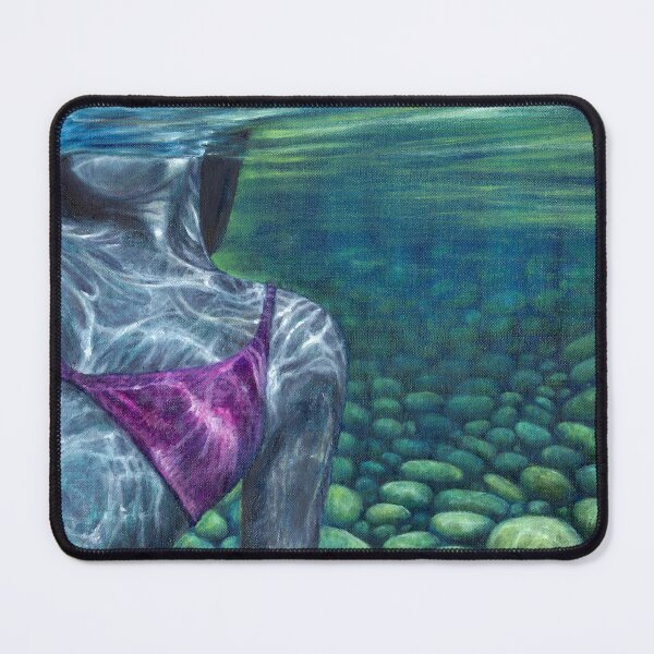 Item preview, Spring Creek I- River Light and Stone | Underwater Oil Painting Inspired by Spring Creek designed and sold by Laini Eckardt.