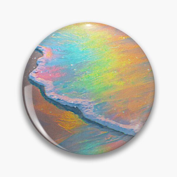 Aperçu de l'œuvre Art des vagues de l'océan au pastel – Rivage coloré créée et vendue par Ulfeid3.