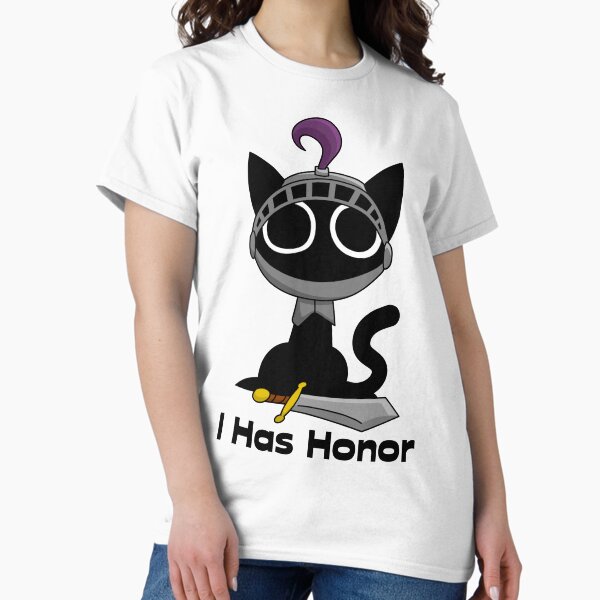 Item preview, Black Cat Knight of Honor designed and sold by CatShirtDotShop.