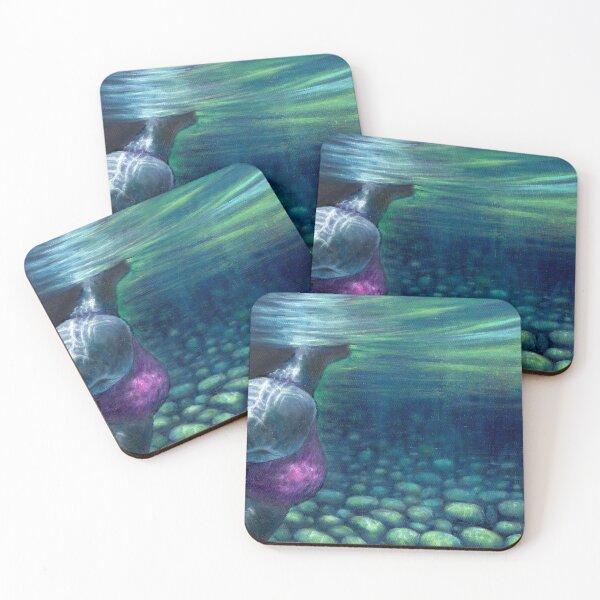 Item preview, Spring Creek II - Beneath Still Waters | River Art with Light and Pebbles designed and sold by Laini Eckardt.