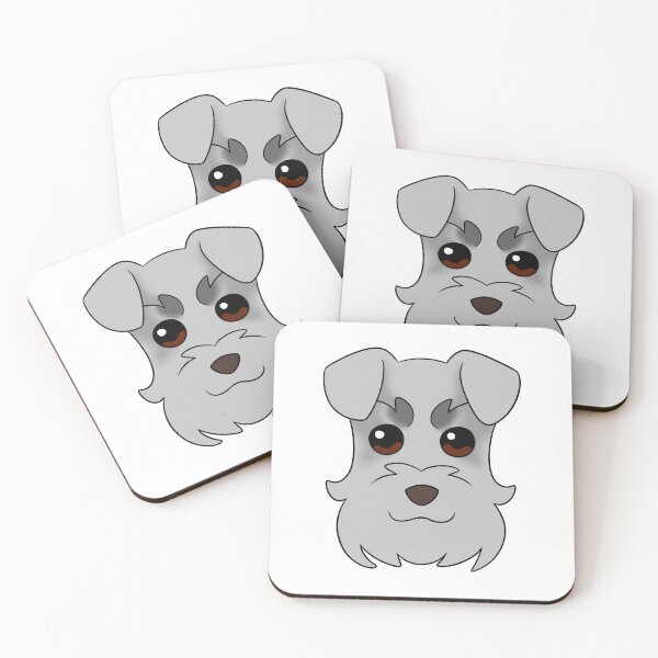 Item preview, Light Grey Schnauzer Dark Grey Brows designed and sold by OliRoseArt.