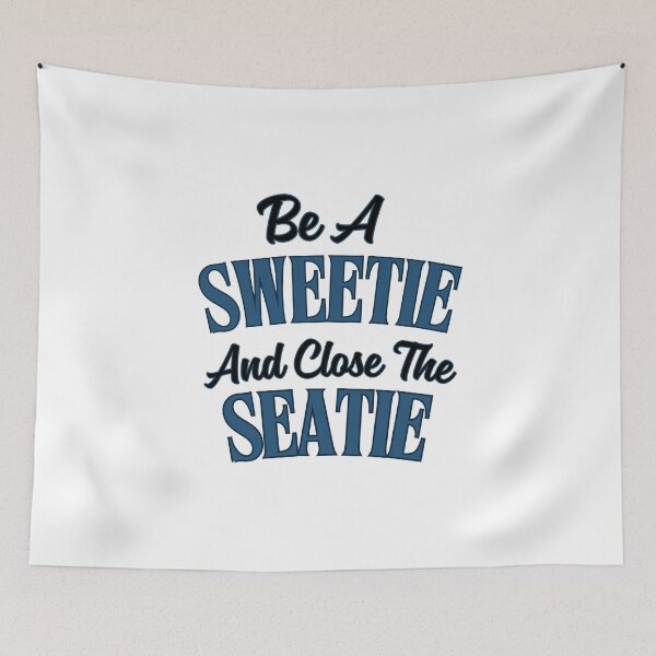 Item preview, "Be a Sweetie & Close the Seatie" Funny Bathroom Sign – Hilarious Toilet Humor Decor for Home or Office! designed and sold by Rebel Fusion.