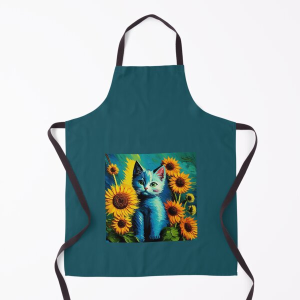 Item preview, A beautiful kitten among the sunflowers. designed and sold by Natalia-Vlad.