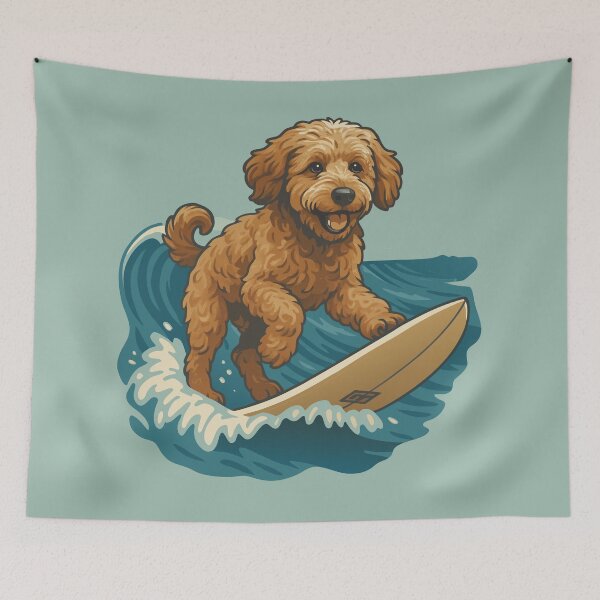 Item preview, Surfing Labradoodle designed and sold by VelvetRoom.