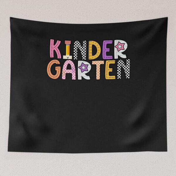 Item preview, Kinder Garten Colorful School Supplies Checkerboard Back To School designed and sold by TalalosART.