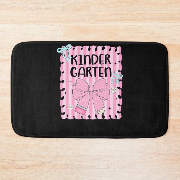 Item preview, Kinder Garten Coquette Pencil Bow Pink Striped designed and sold by TalalosART.